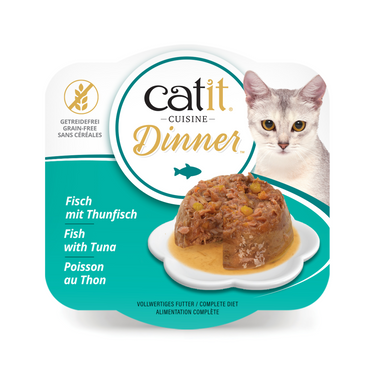 Catit Fish Dinner, Tuna & Carrot 75 g, 6 pcs/box
